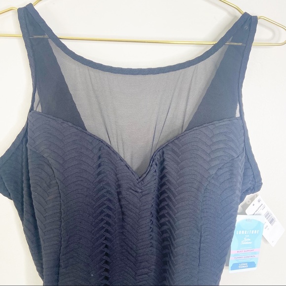 Swim Solutions Sweetheart Black Long Torso… - Picture 3 of 7